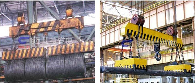 MW12系列、MW15系列吊運(yùn)捆扎螺紋鋼、圓鋼用起重電磁鐵